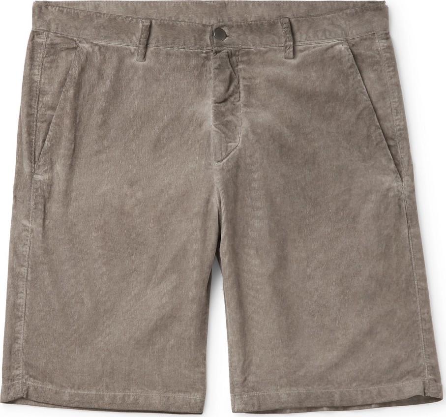 Massimo Alba Watercolour-Dyed Cotton-Corduroy Shorts