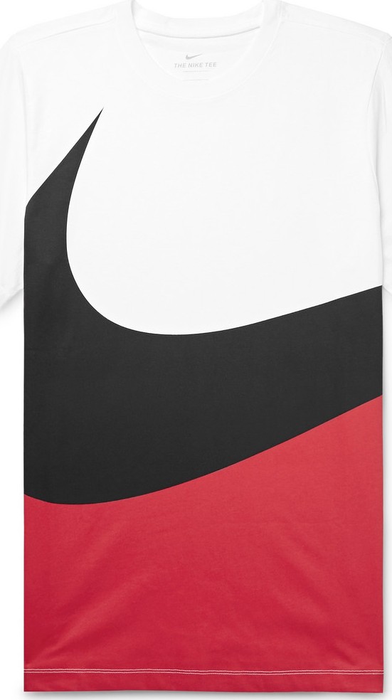 Nike Printed Colour-Block Cotton-Jersey T-Shirt