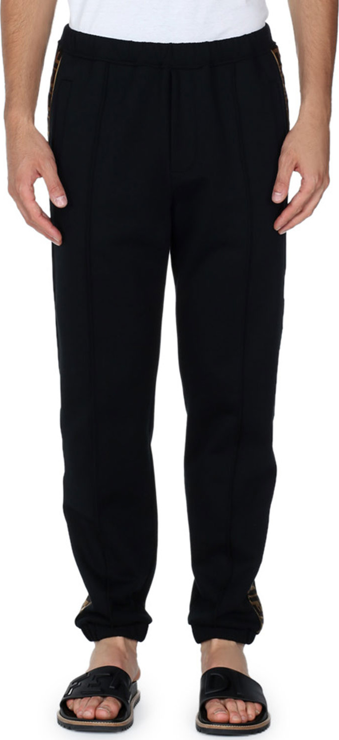 Fendi Logo-Stripe Sweatpants