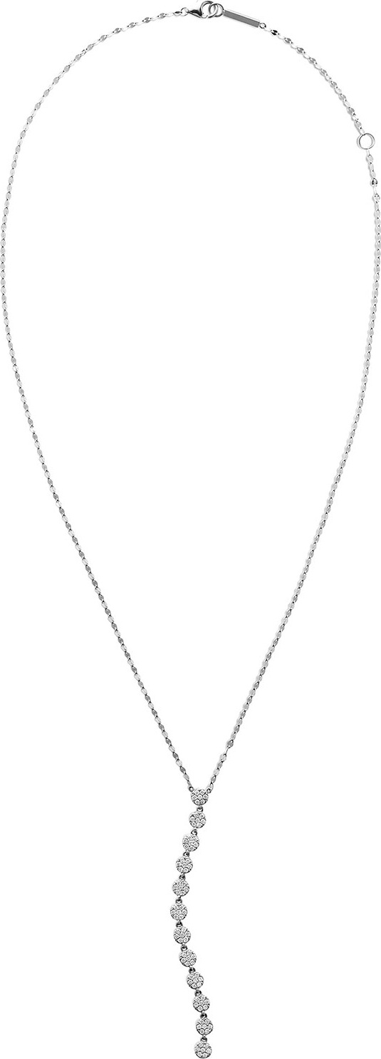 Lana 14k White Gold Legacy Diamond Lariat Necklace