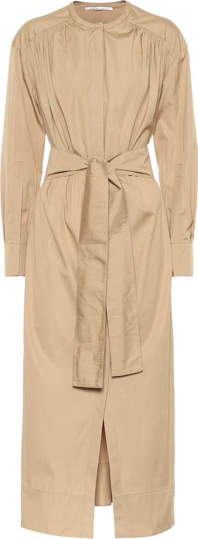 Agnona Cotton poplin maxi shirt dress