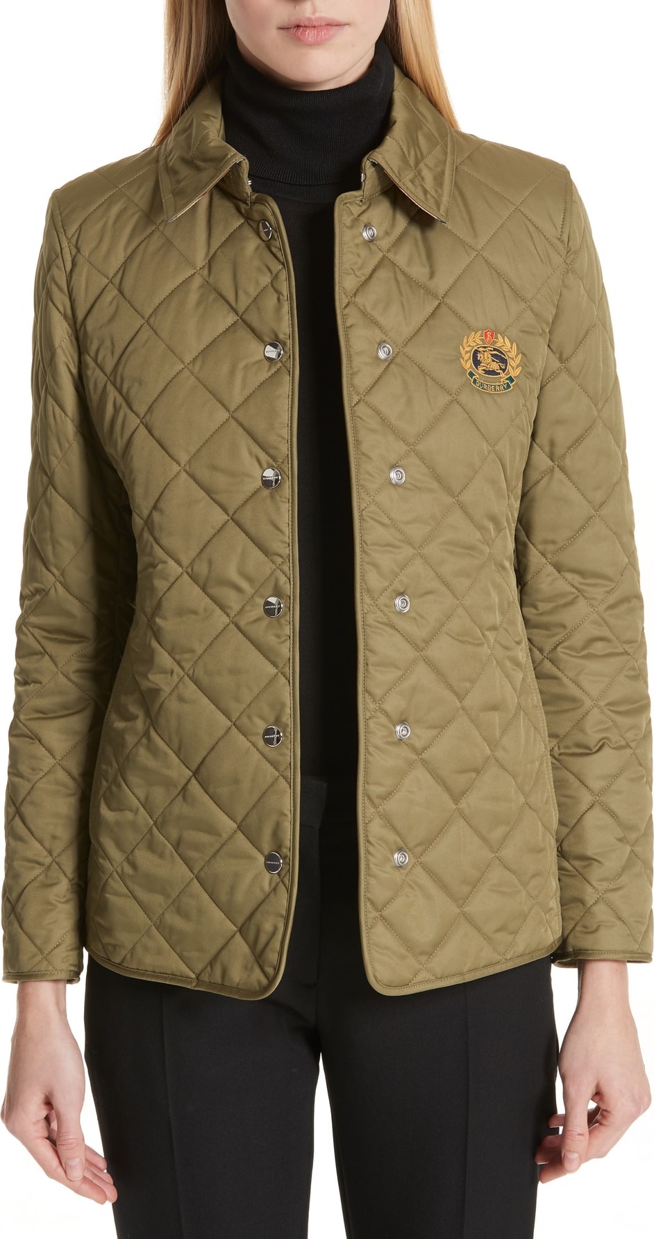 Burberry London England Franwell Diamond Quilted Jacket