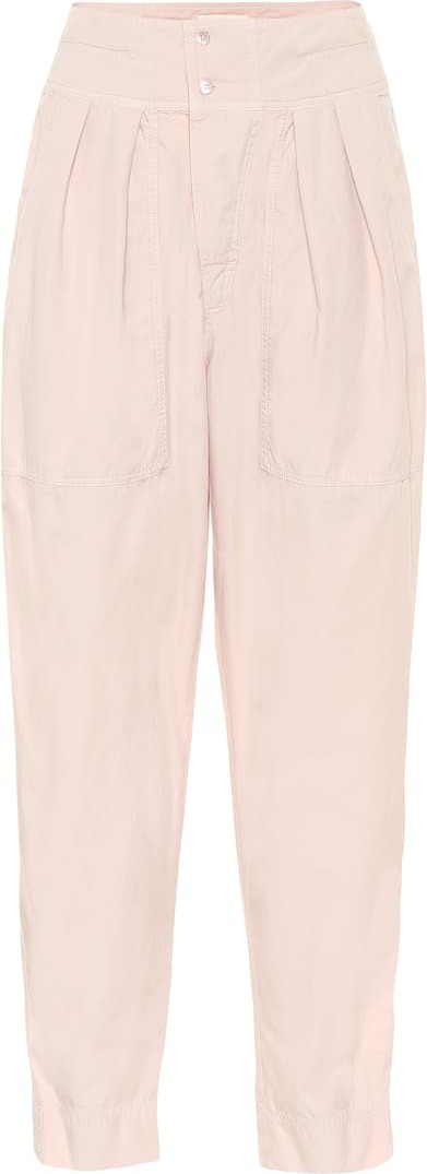Isabel Marant Etoile Mariz high-rise cropped cotton pants