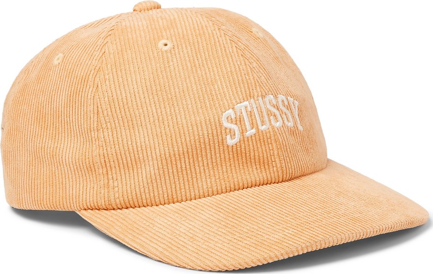 Stussy Logo-Embroidered Corduroy Baseball Cap