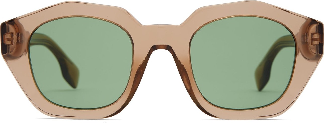 Burberry London England Angular-oval acetate sunglasses