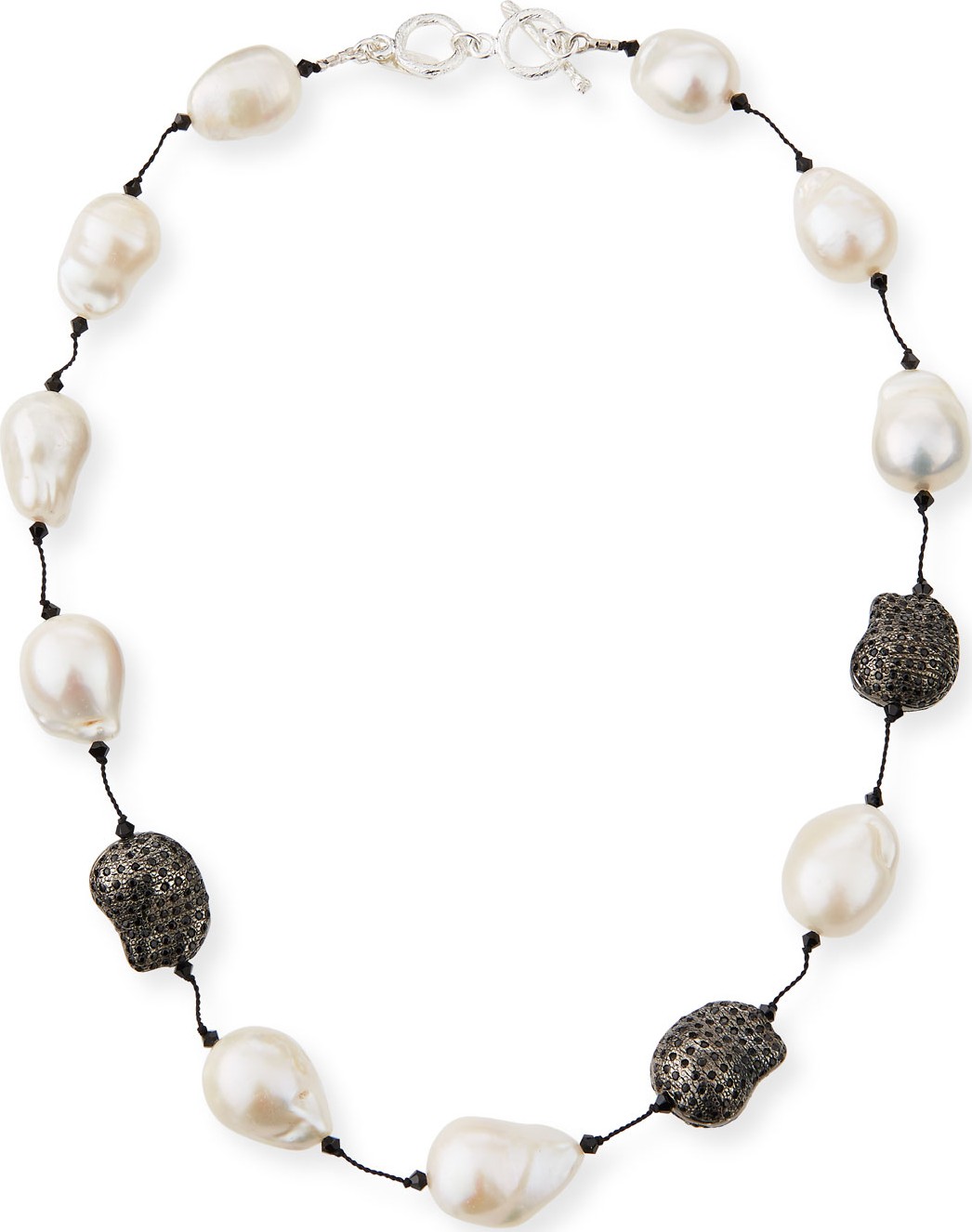 Margo Morrison Fifth Avenue Short Pearl & Spinel Necklace, 18"L