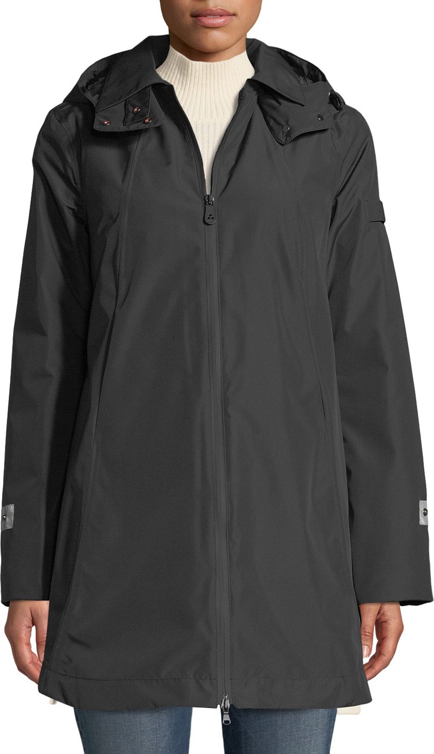 Peuterey Huyana Water-Repellent Coat w/ Detachable Hood