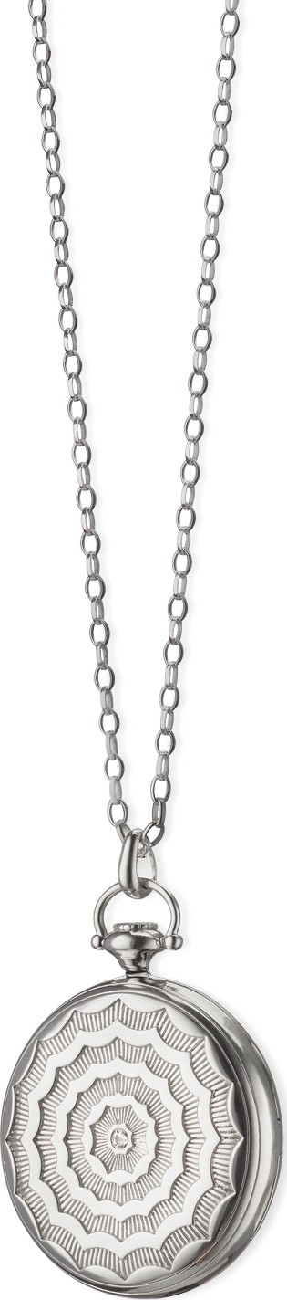 Monica Rich Kosann Pocketwatch Locket Necklace