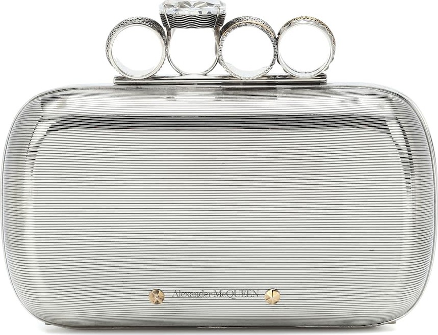 Alexander McQueen Four Ring clutch