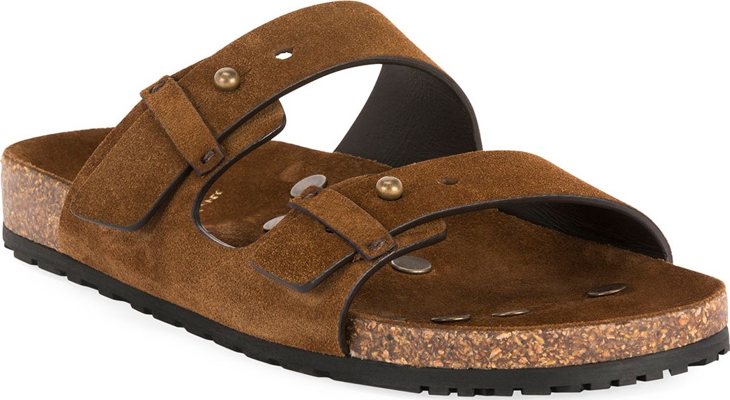 Saint Laurent Jimmy Brid Slide Sandals