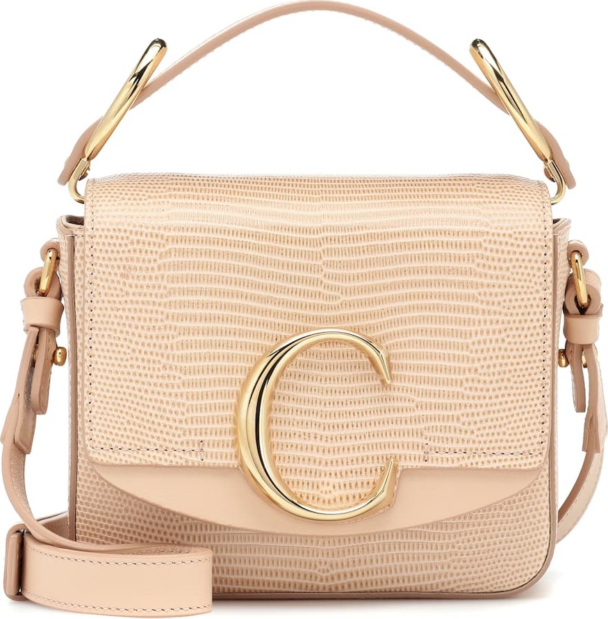 Chloe Chloé C Mini leather shoulder bag