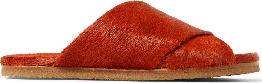 Dries Van Noten Calf Hair Slides
