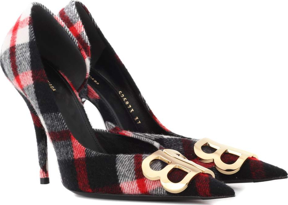 Balenciaga BB plaid pumps