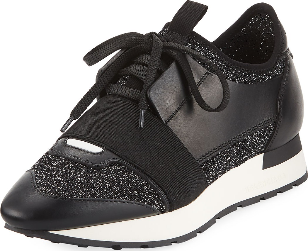 Balenciaga Classic Stretch-Leather Sneakers
