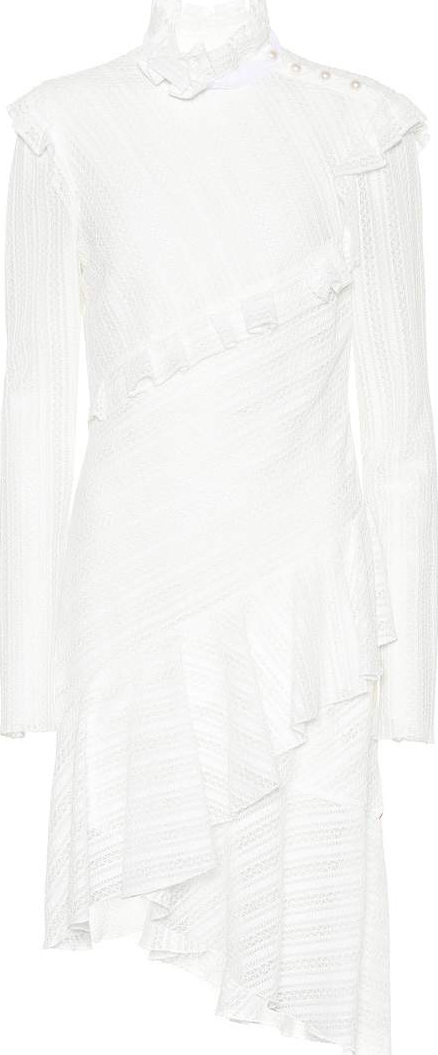 Philosophy Di Lorenzo Serafini Cotton-blend long-sleeve dress