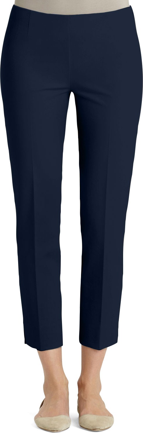 Lafayette 148 New York Jodhpur Cloth Cropped Pants, Ink