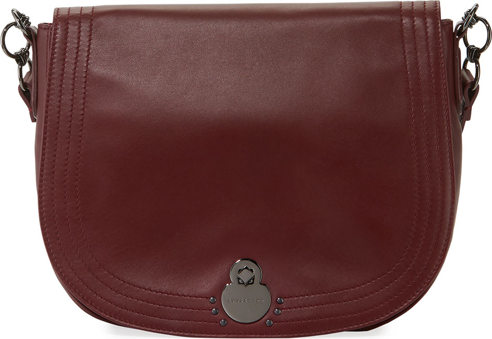 Longchamp Alezane Large Leather Shoulder Saddle Bag
