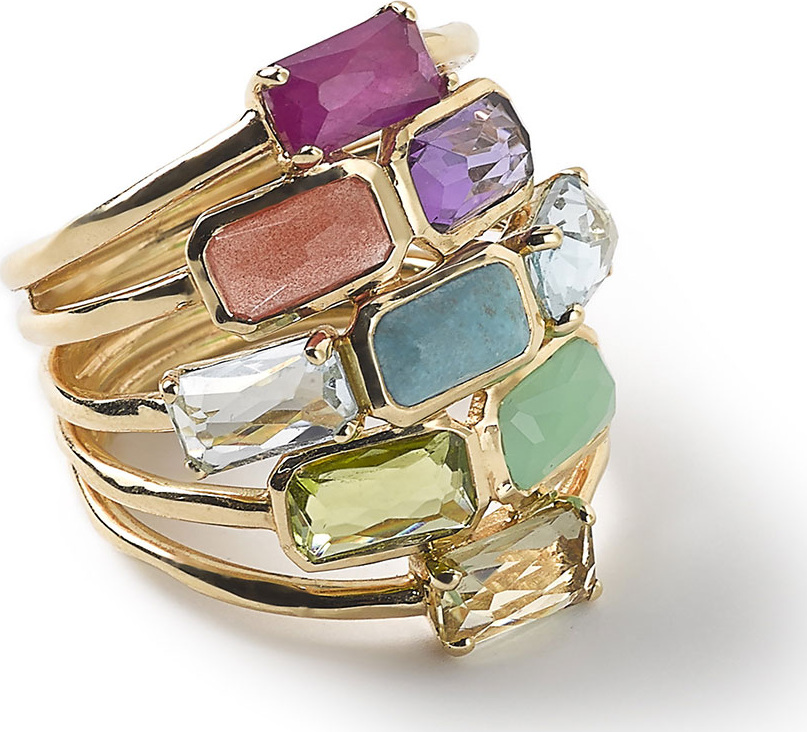 IPPOLITA 18k Rock Candy Mosaic Cascade Ring