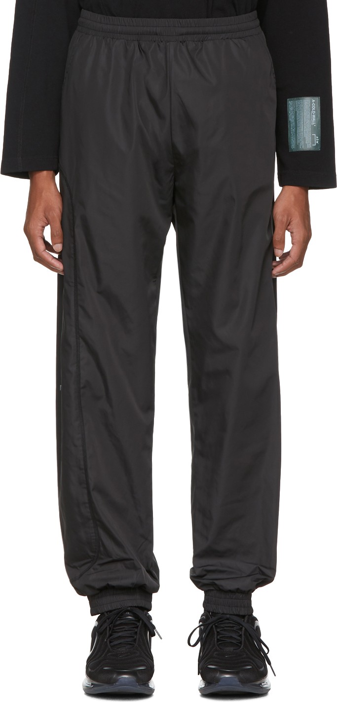 A-Cold-Wall* Black Overlock Track Pants