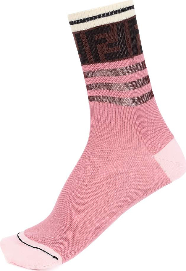 Fendi Logo cotton-blend socks