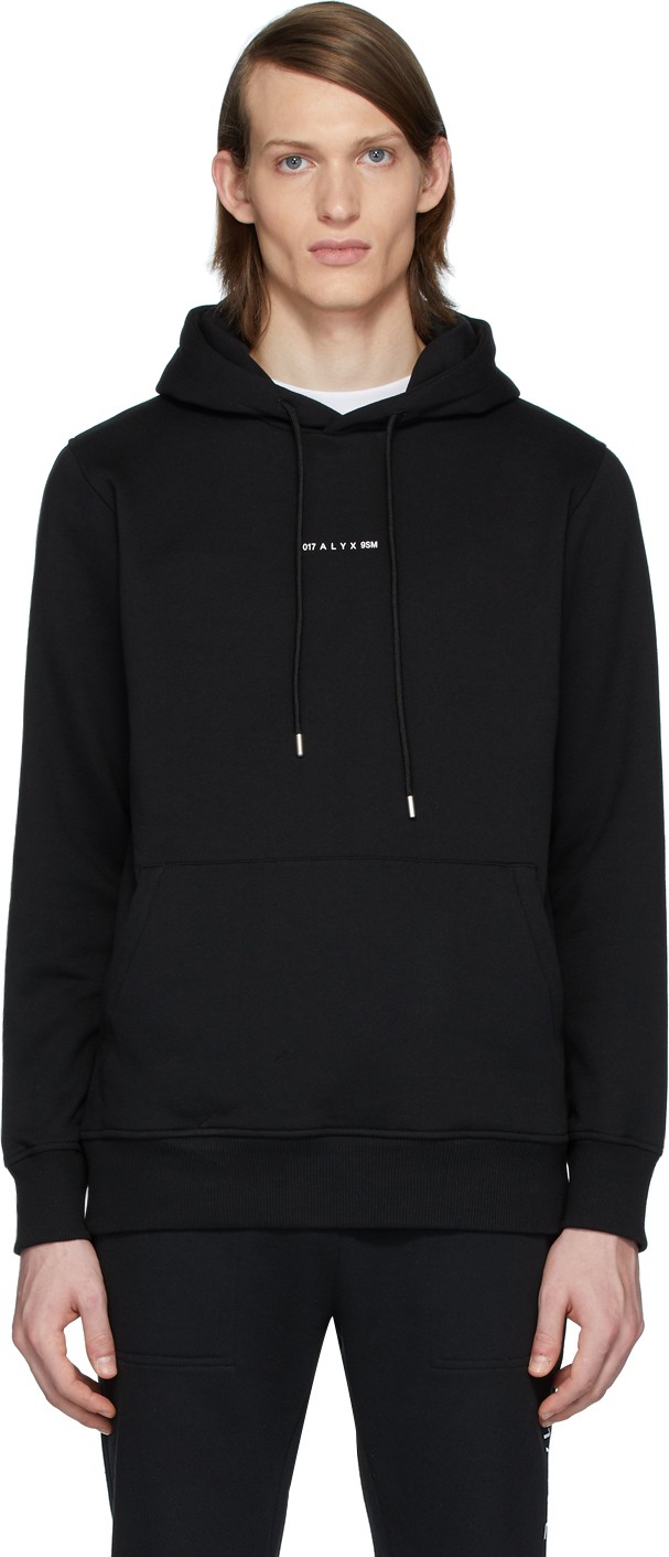 1017 ALYX 9SM Black Logo Visual Hoodie