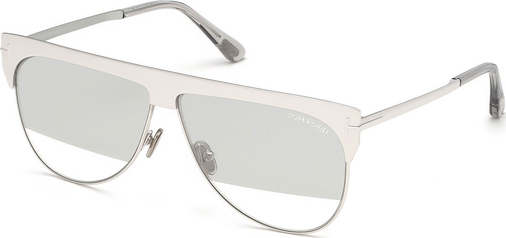 TOM FORD Winter Two-Tone Mirrored Aviator Sunglasses