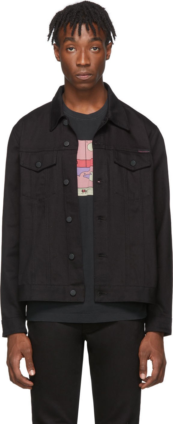 Nudie Jeans Black Rebirth Denim Jerry Dry Jacket