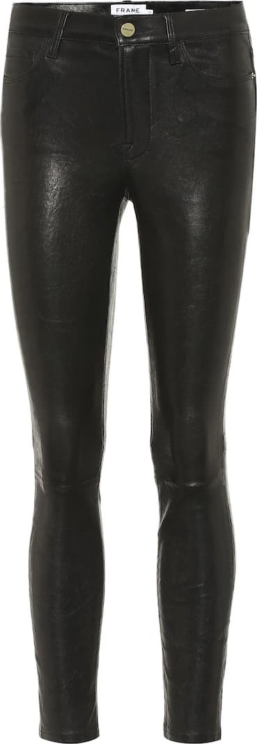 FRAME DENIM Le Skinny de Jeanne leather pants