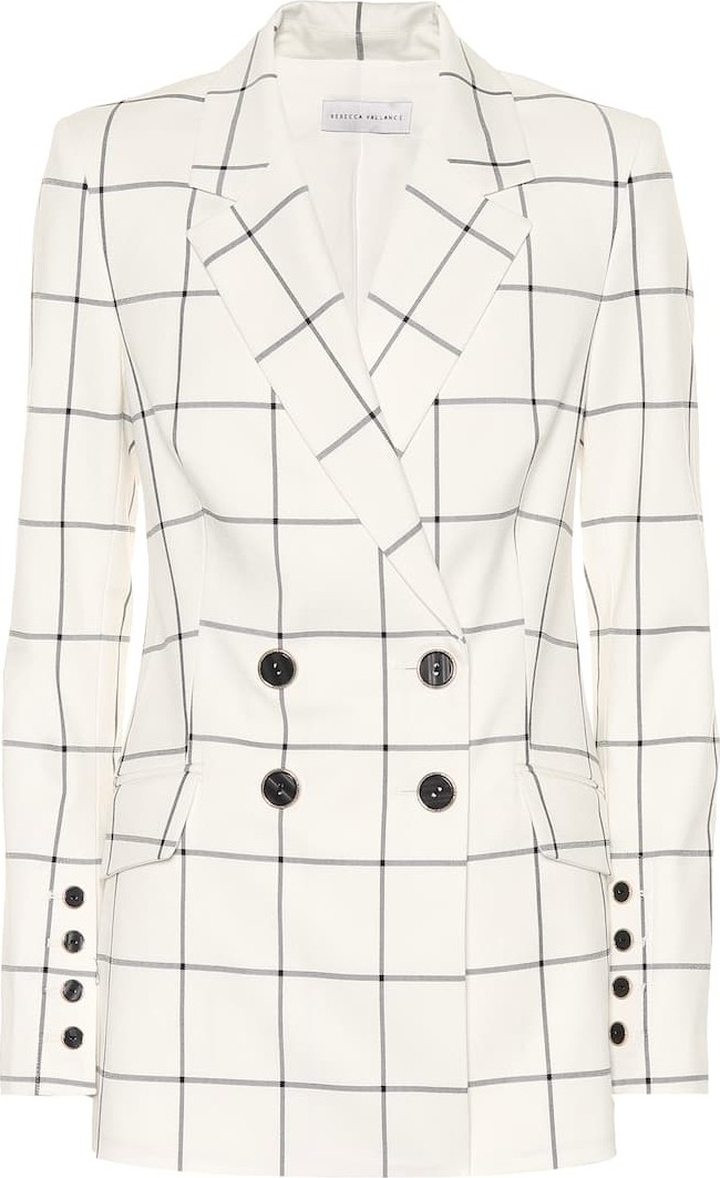 Rebecca Vallance Pierre checked double-breasted blazer