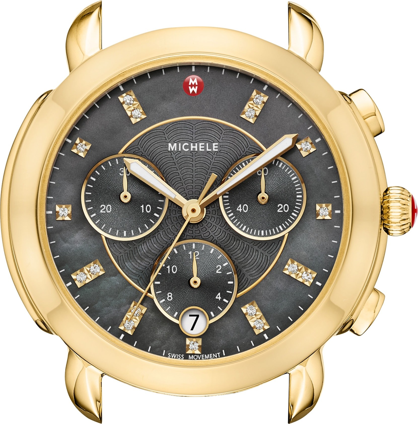 MICHELE Sidney Chronograph Diamond Watch Head, 38mm