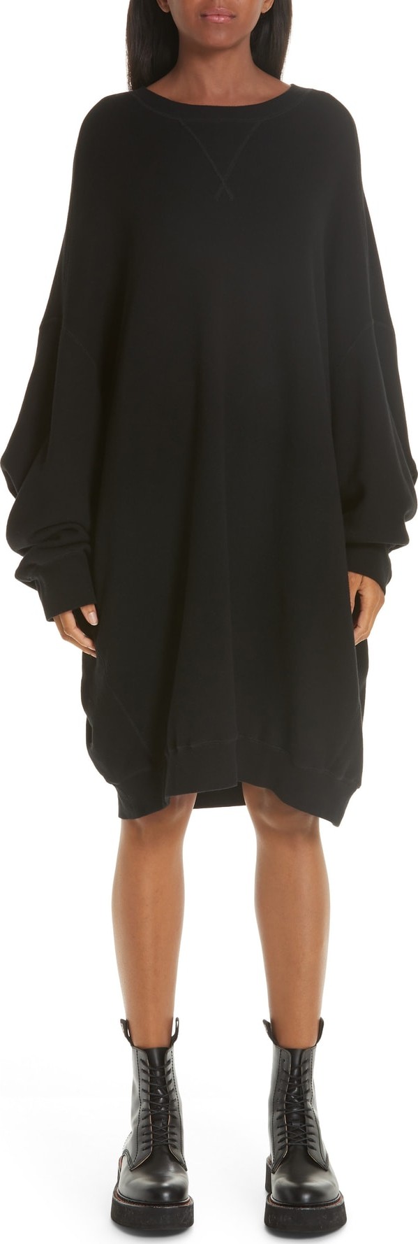 R13 Grunge Sweatshirt Dress