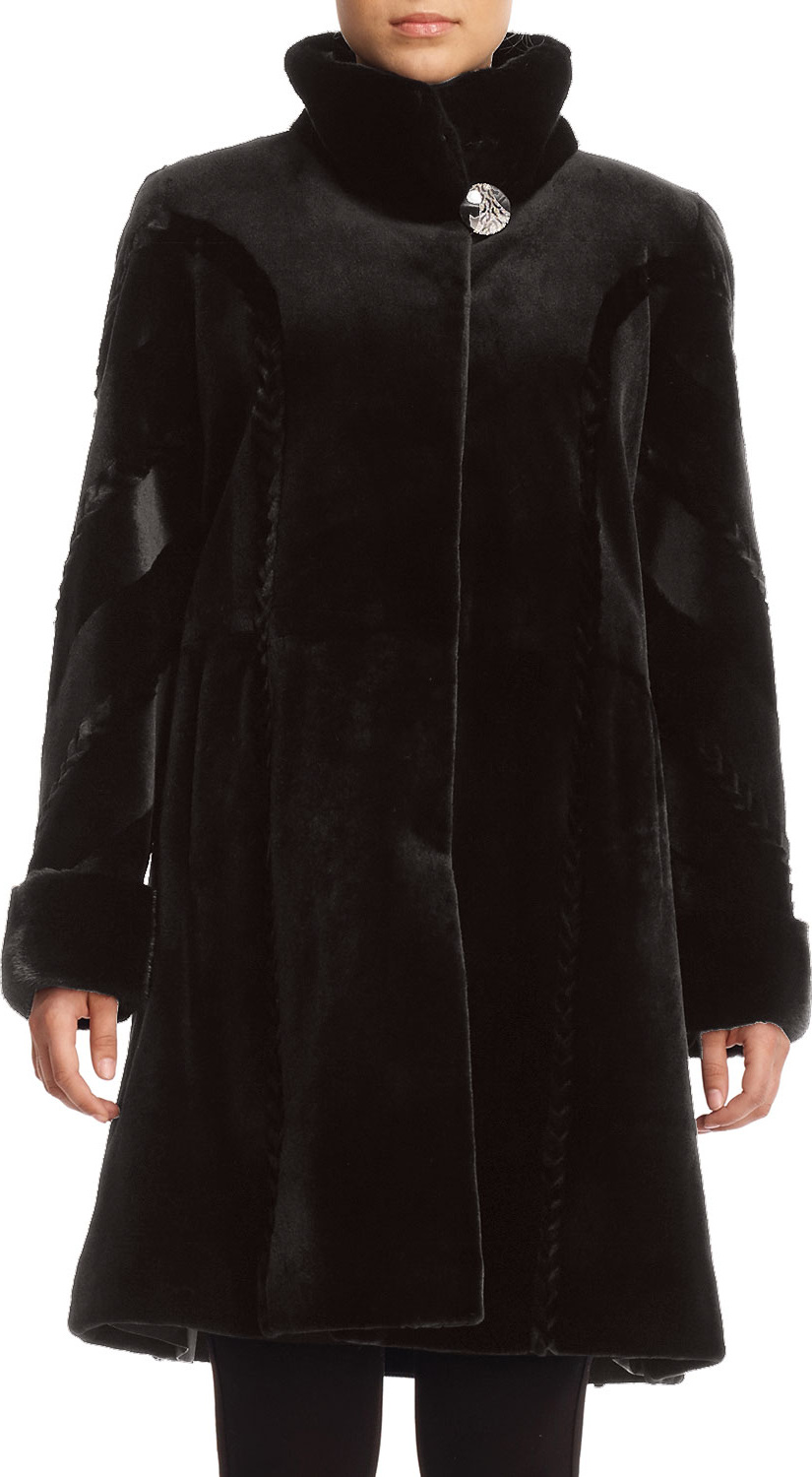 Gorski Sheared Mink Fur Reversible Stroller Coat Gorski Sheared Mink Fur Reversible Stroller Coat