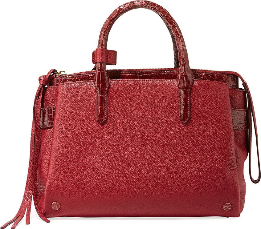 Nancy Gonzalez Christy Small Crocodile/Leather Tote Bag