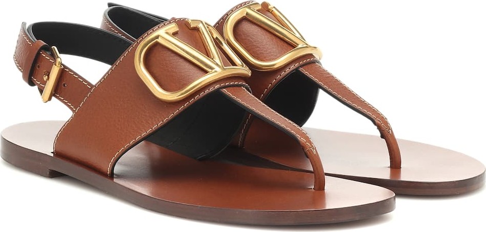 Valentino Valentino Garavani VLOGO leather sandals