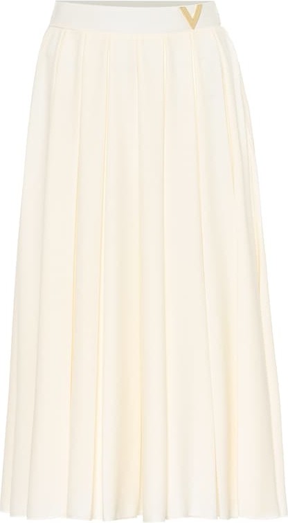 Valentino Pleated midi skirt