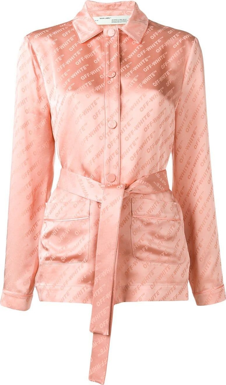 Off White belted logo Pajama shirt