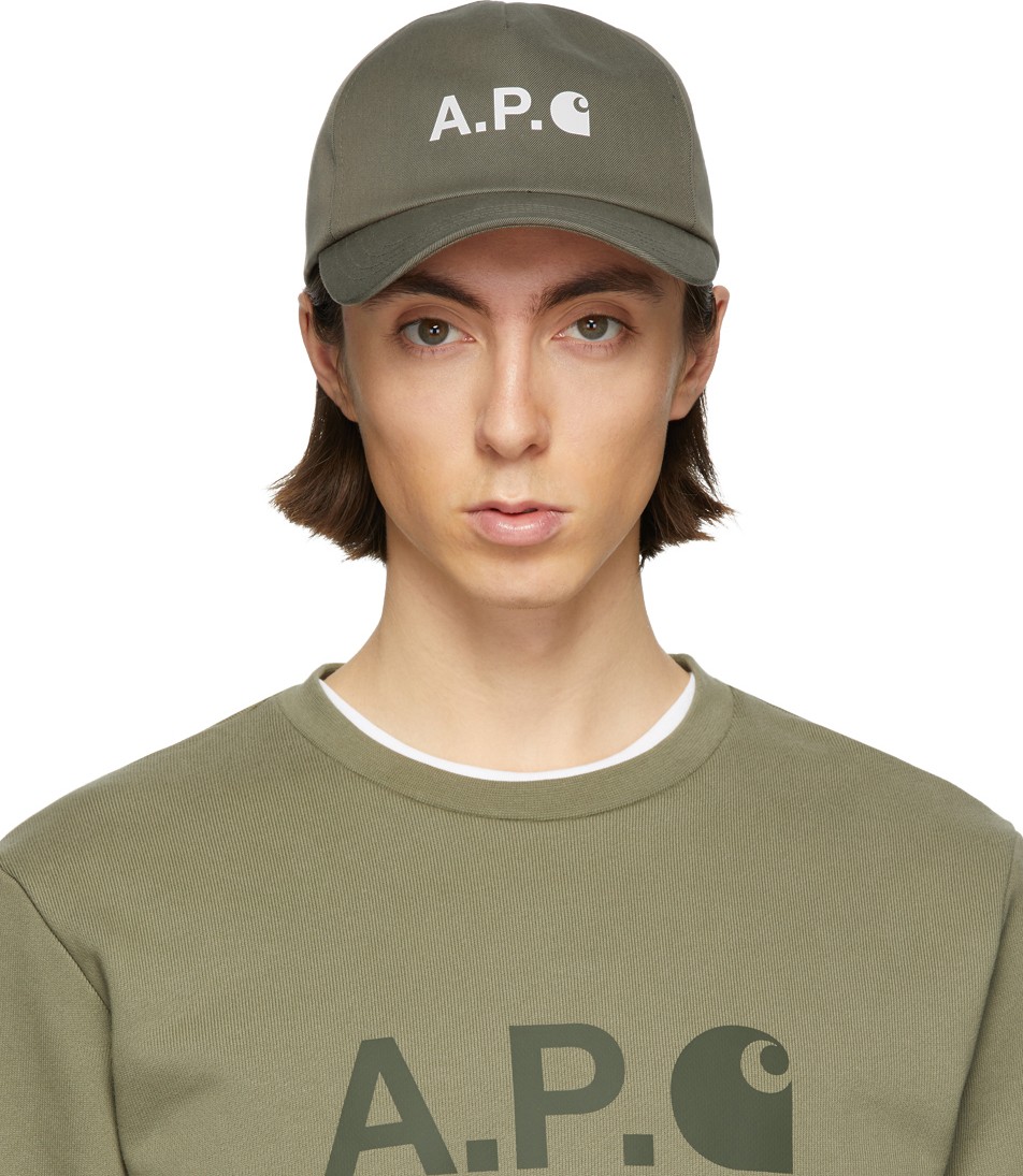 A.P.C. Khaki Carhartt WIP Edition Cap