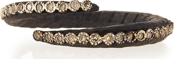 Armenta Old World Midnight Crisscross Diamond Ring