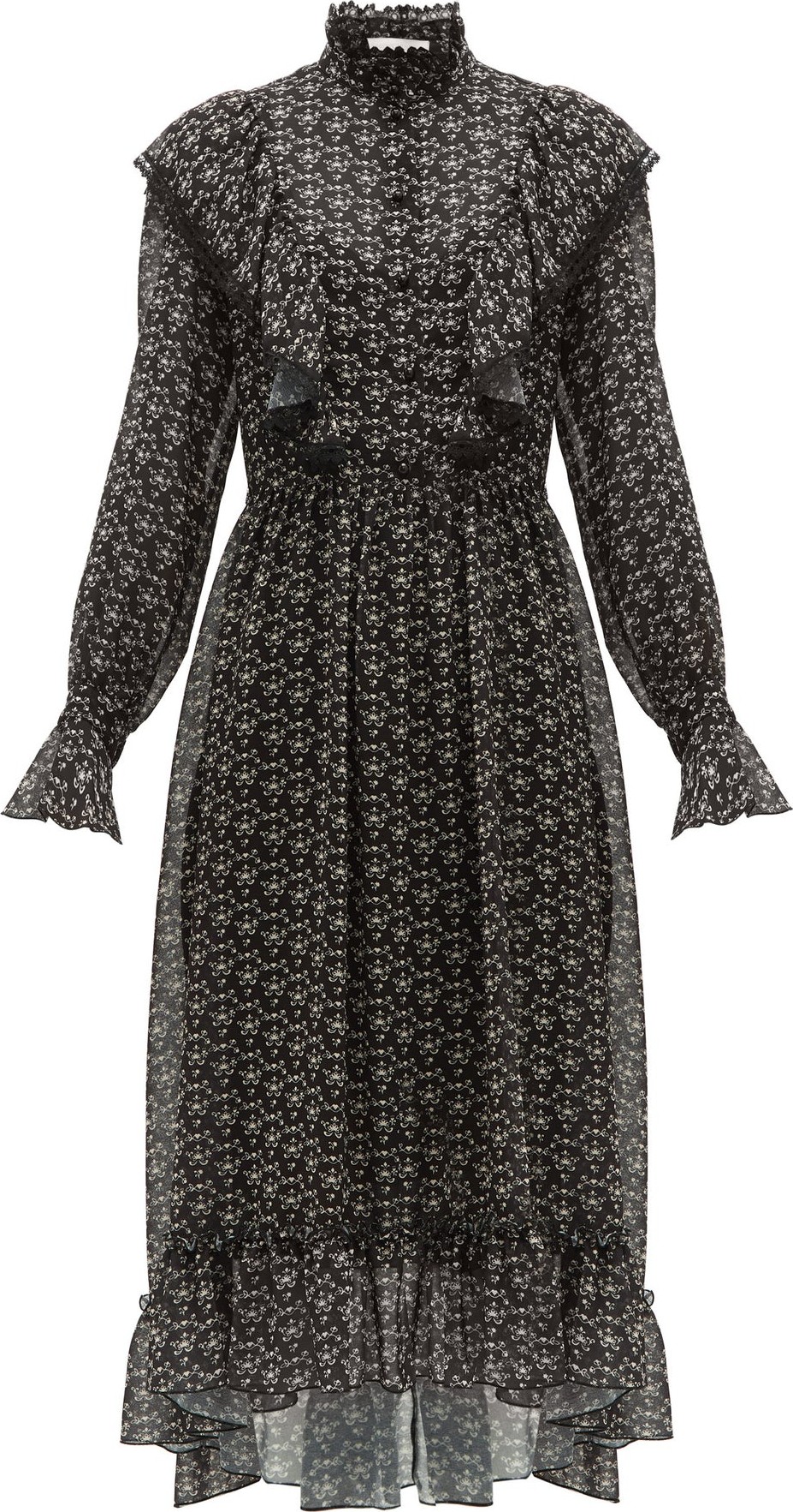 See By Chloé Floral-print crepe midi dress