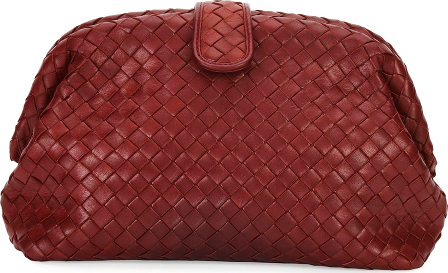 Bottega Veneta Lauren Napa Intrecciato Clutch Bag
