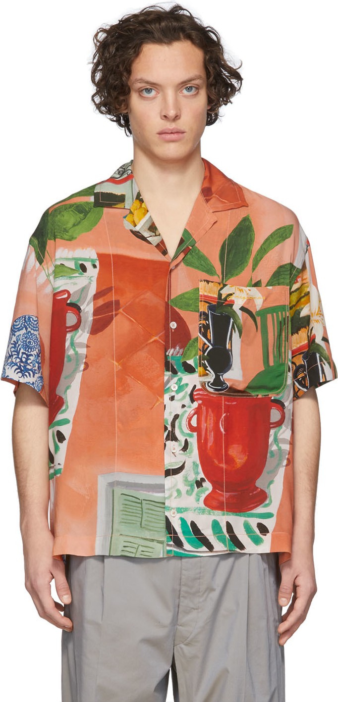 Jacquemus Multicolor 'La Chemise Jean' Short Sleeve Shirt