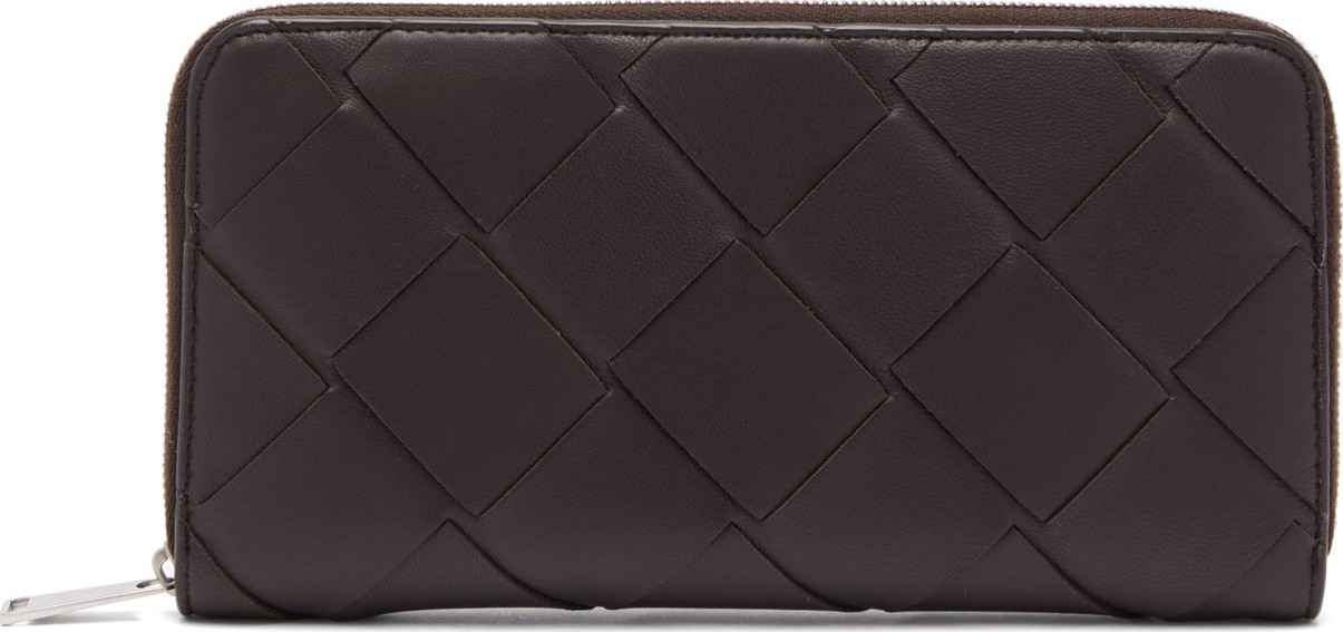 Bottega Veneta Intrecciato woven-leather wallet