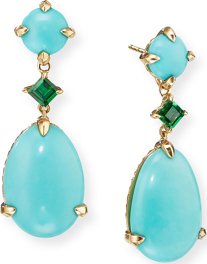 David Yurman 18k Gold Chatelaine Drop Earrings