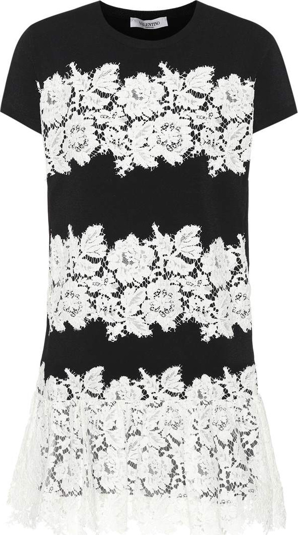 Valentino Lace-trimmed minidress