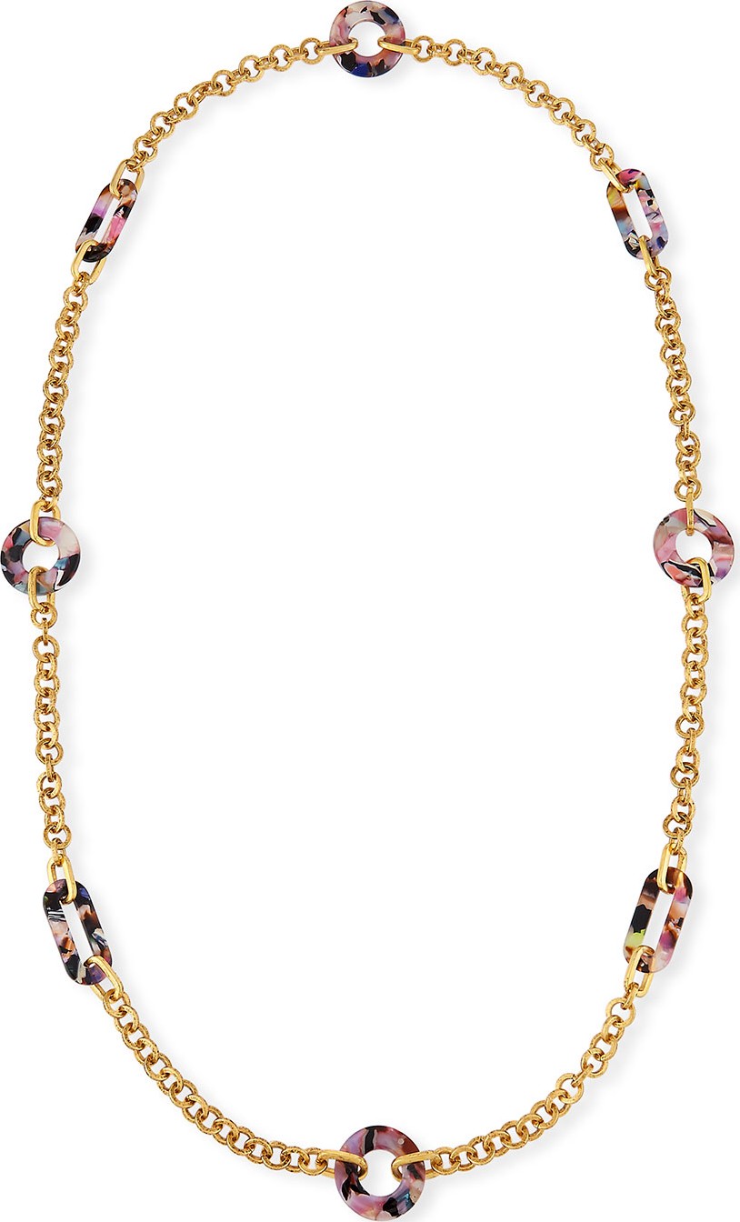 Elizabeth Cole Reyna Mixed-Link Necklace