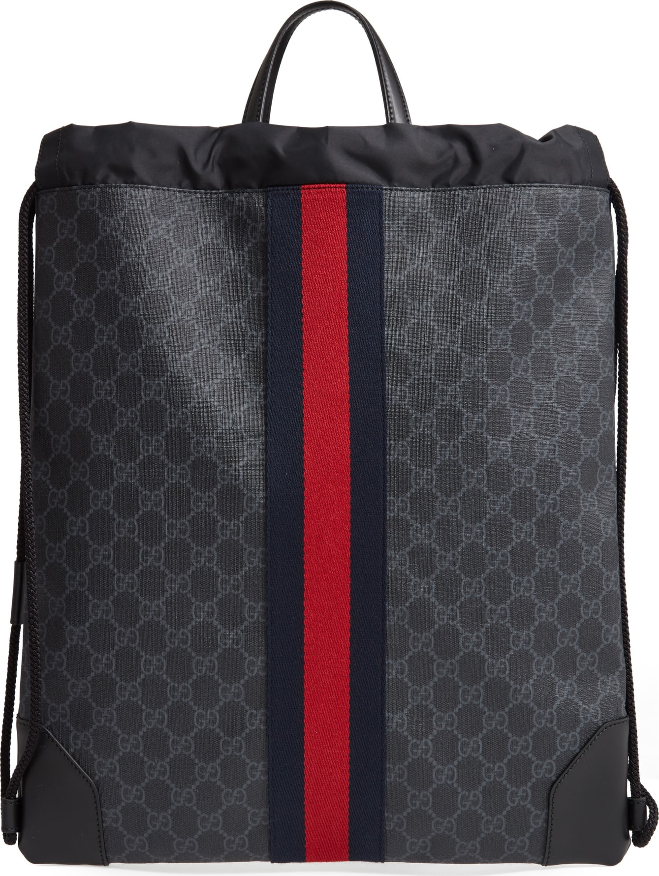Gucci Nylon Drawstring Backpack