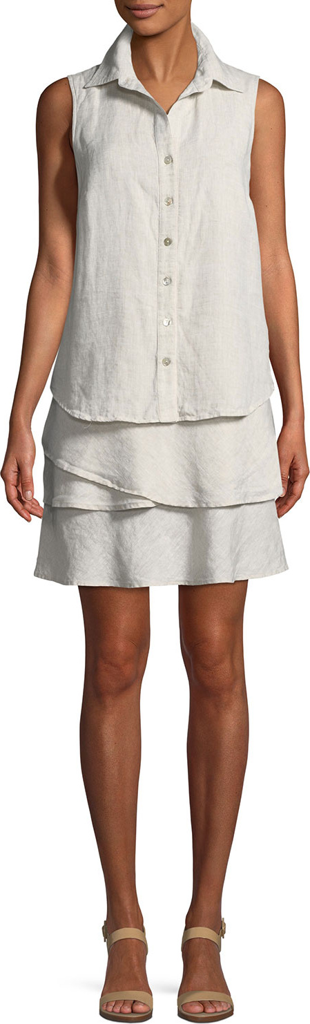 Finley Jasmine Sleeveless Linen Dress