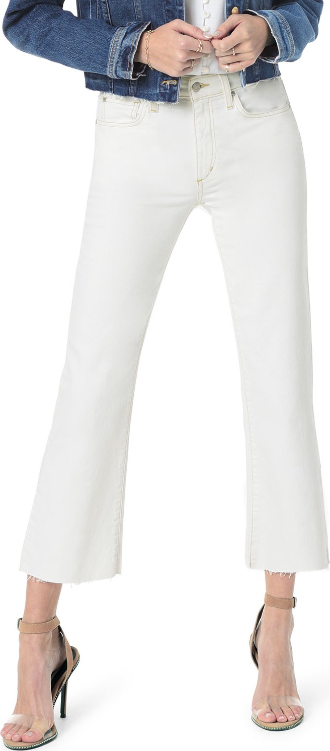 Joe's Jeans The Wyatt Cropped Flare-Leg Jeans w/ Cut Hem