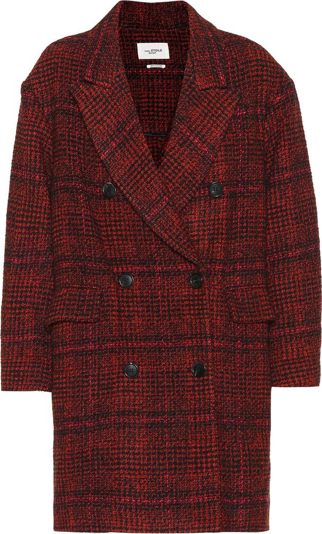 Isabel Marant Etoile Plaid wool-blend coat