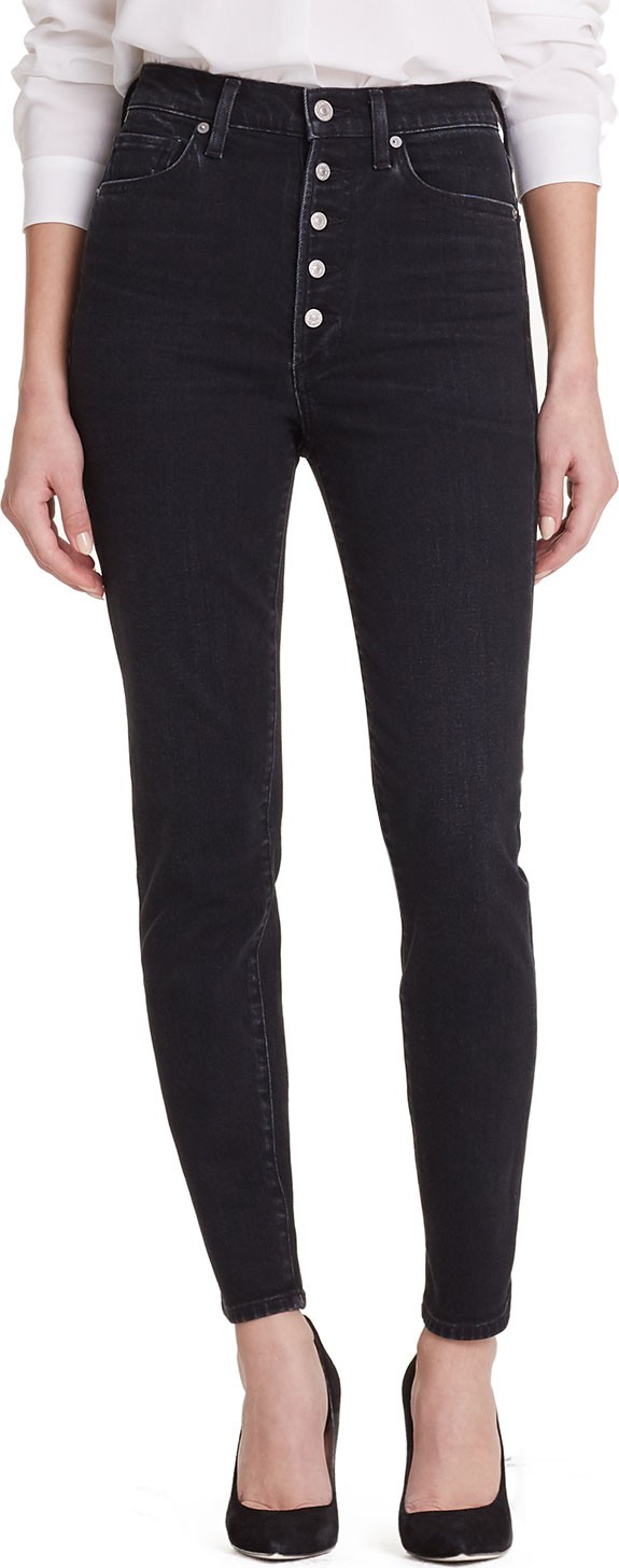 Citizens Of Humanity Olivia High-Rise Button-Fly Straight-Leg Jeans